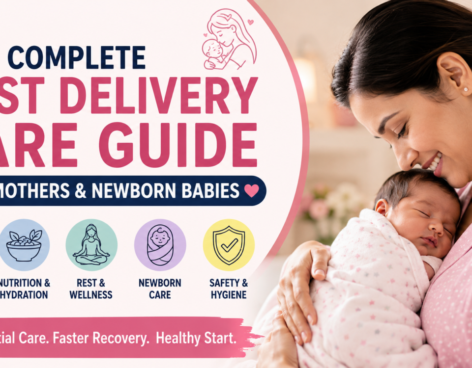 Complete post delivery care guide for mothers and newborn babies with essential recovery and newborn care tips.