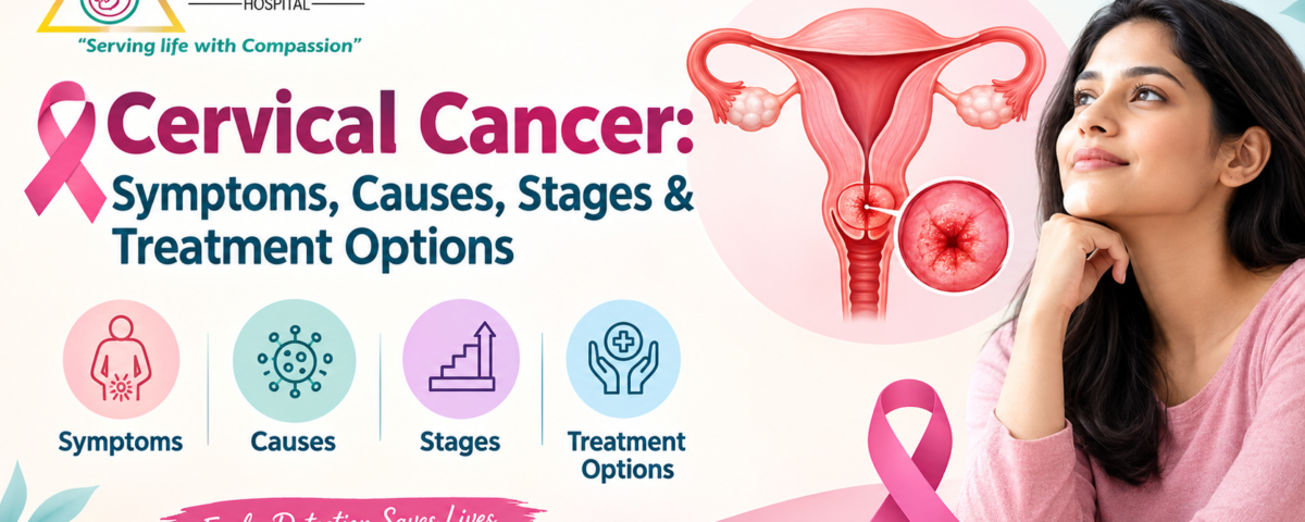 Cervical cancer symptoms, causes, stages and treatment options