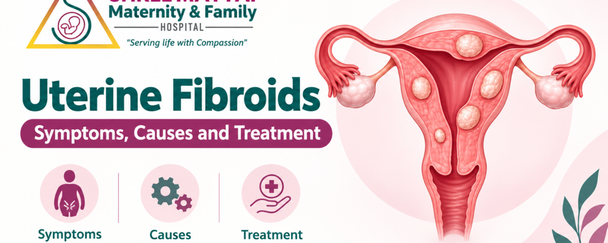 Uterine fibroids symptoms causes and treatment infographic